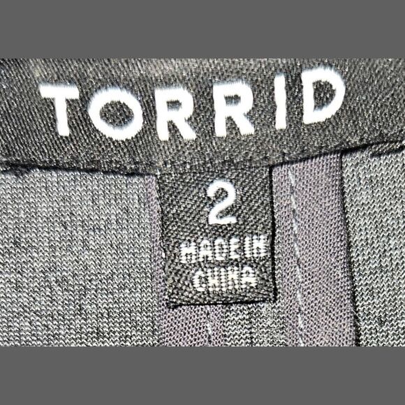 TORRID PLUS SIZE GRAY Twill Fabric Mixed Anorak Jacket/Blazer Size 2X - Picture 10 of 13
